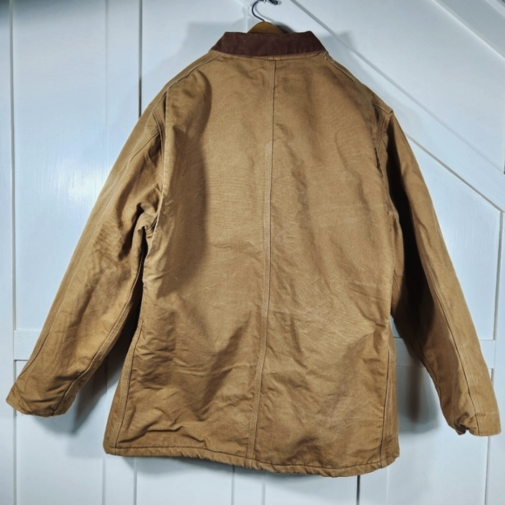 Carhartt VTG "Traditional Duck Utility Coat" Blanket Lined Tan Mens Size XXL 2XL - Picture 3 of 8